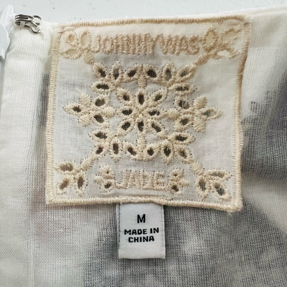 Johnny Was Mel Embroidered Midi Dress Black White Size M - Picture 10 of 11